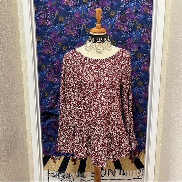 🌈 Lovely picnic floral ruffle top - Picture 2 of 12